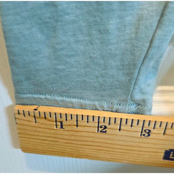 Sundance Camden Joy Tee Ruffle Long Sleeve Top Sz Medium Green Pullover Raglan - Picture 10 of 12